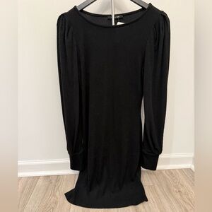 Stylive Avery Mae Moments of Bliss Ribbed Dress Black Medium NWT